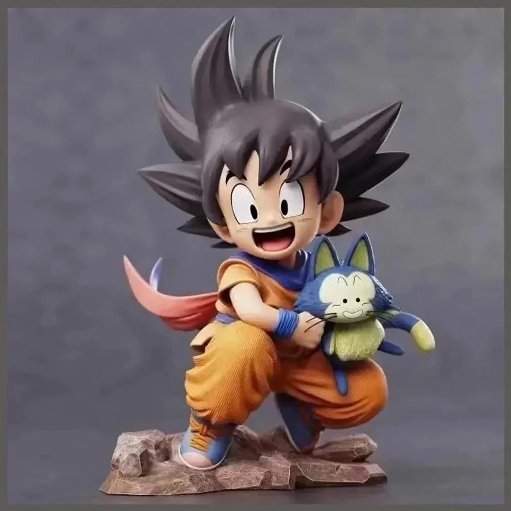 Dragon Ball Little Goku with Puar PVC Figure Statue Collectible Toy NWT